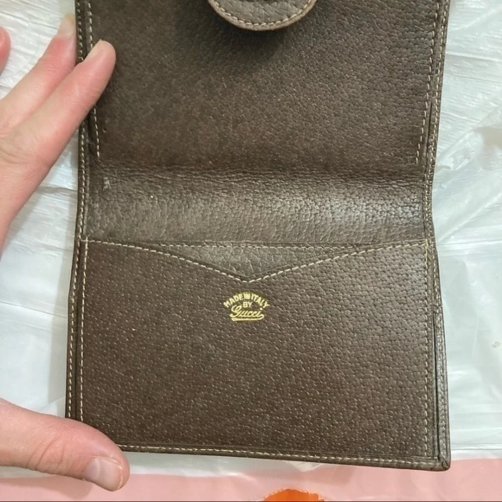 Gucci guaranteed authentic brown vintage wallet - Picture 10 of 13